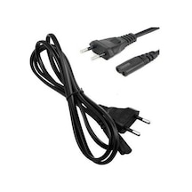 Ac Power Güç Kablosu Tv-Radyo -Notebook Adaptör 2 Pin Teyp Fişi 1