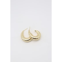 Vıp Küpe 14 K-17148 32mm Çok Renkli