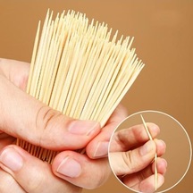 Tek Kullanımlık 100 Adet Ev Yaşam Bambu Kürdan Restoran Bambu Kamp İnce Kürdan Ev Kullanımı Çift Başlı 200 Adet Taşınabilir Aksesuarlar Doğal Diğer Diğer