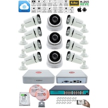 Ip Güvenlik Kamera Seti - 3 İç Mekan , 8 Dış Mekan Kdj-3ın8out-v3