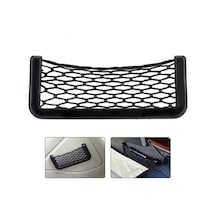 Araba İçin File Ceplik Araç İçi File Çep Organizer Siyah 20x8cm