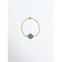 Nevoaccessory Yeşil Yonca Miyuki Charm Bileklik Yeşil