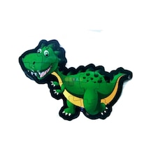 Yeşil Dinazor Şekilli Ahşap Puzzle Yapboz Yeni Ürün