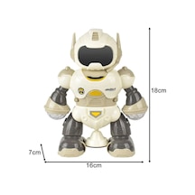 Rotating Müzikli Işıklı Ve Hareketli Dönen Akıllı Robot 0