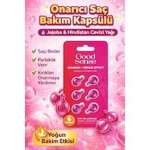 Jojoba & Hindistan Cevizi Yağlı Saç Bakım Kapsülü 6 Lı Onarıcı Parlaklık Veren Saç Serumu
