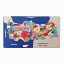 Mevaks Ahşap Türkiye Haritası Puzzle Eğitici Ahşap Set