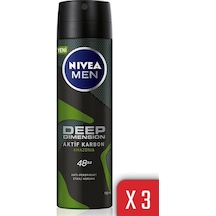 Men Deep Dimension Amazonia Sprey Deodorant 150 Ml Erkek X 3 Adet