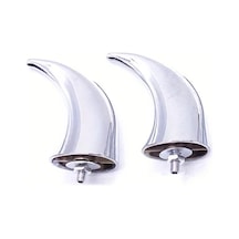 Hightower 2 Parça Krom Çamurluk Aksesuarı Evrensel Motosiklet Atv Scooter Koruma