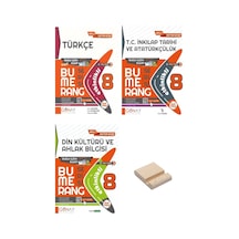 Lgs 8. Sınıf Bumerang Etkinlikli Defter Türkçe İnkılap Tarihi Ve Din Kültürü 3lü Set