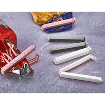 12 Adet Poşet Klipsi Bag Clips - Paket Mandalı 10 Diğer