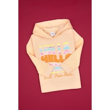 U.S. Polo Assn. Kız Çocuk Pembe Kapüşonlu Sweatshirt 50314268-VR053