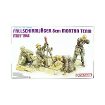 Dragon 6215 1/35 Ölçek, Alman Paraşütcüler 8cm Mortar Team Figürleri Plastik Model Kiti-49894