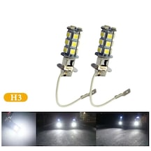 2 Adet H3 Led Far Ve Sis Ampulü Beyaz 12v.