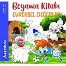 Evrensel Değerler Boyama Kitabı - Ayşe Şule Bilgiç - Düşyeri Yayınları