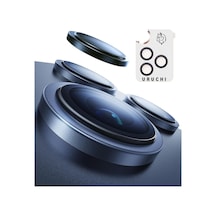 Premium Safir Kamera Lens Koruyucu İphone 17 Pro / 17 Pro Max, Havacılık Sınıfı Alüminyum Çerçeve, Ultra Hd Netlik, Çizilmeye Karşı Üstün Koruma Deep Blue, İphone 17 Pro / 17 Pro Max