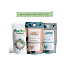 Vegrano Nutritional Yeast Besin Mayası 100 G + Vegrano Tapyoka Nişastası Gıda Tipi 100 G + Organik Keçiboynuzu Unu 100 G