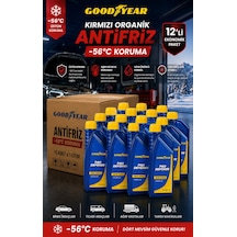 Goodyear Goodyear 12'li Kırmızı Organik Antifriz -56 C 1 Lt 12 X 1 Litre
