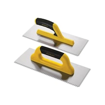 Dekor Hassan Seramik Malası Kapalı Plastik Saplı Üçgen Dişli Yay Çeliği 30 Cm