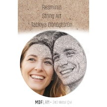 String Art Resimden Tablo Yapma Kiti 0