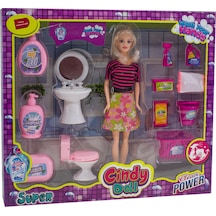 Oyuncak Bebek Cindy Temizlik Banyo Seti 13 Parça 30 Cm
