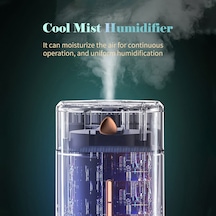 Yifomall 1000ml Sis Nemlendirici Difüzör Renkli Gece Lambası Sessiz Soğuk Nemlendirici Masaüstü Usb Hava Nemlendirici