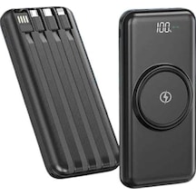 Kablosuz Çoklu Şarj Girişli 10.000 Mah Kablolu Powerbank Taşınabilir Diğer 23122211