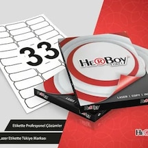 Herboy Etiket-laser 63,5x25,4mm Hb-1033 Beyaz