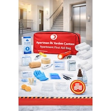 Apartman İlk Yardım Çantası, Apartman Bina Acil Durum Çantası 50 Parça