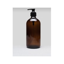 Buççin Online Mağaza 500 Ml Amber Cam Sıvı Sabunluk Cam Sarı Çok Renkli