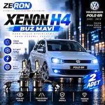 Polo 6r Xenon H4 Buz Mavi Led Far Ampulü 12v 2 Adet Yüksek Aydınlatma Kolay