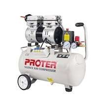 Proter 1 Hp 8 Bar 24 LT 66.5 dB Sessiz Yağsız Dişçi Kompresörü