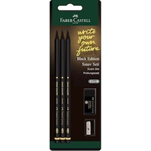 Faber Castell Black Edition Sınav Seti 3 Kalem- Silgi- Kalemtraş