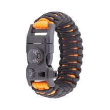 Çok Fonksiyonlu King Cobra Paracord Bileklik Pusula Termometre Çok Renkli