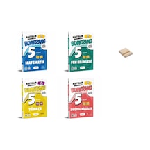 Günay 5. Sınıf Bumerang Matematik Fen Türkçe Ve 4 Kitap Seti
