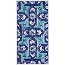 Armada Çini 10X20 Cm Ed 220 Mavi Geometrik El Dekoru Çini Karo