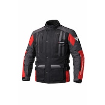 Venom Tourex Touring Siyah-kırmızı Motosiklet Ceketi Kalıplar Dardır Bir Beden Büyük Alınız