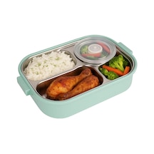 Relaxion Üç Bölmeli, Kapaklı Paslanmaz Çelik, Yeşil Yemek Saklama Ve Taşıma Kabı/kutusu 1000 Ml. 465 Lavanta