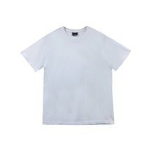 Stoned&Fame Unisex Beyaz Bisiklet Yaka T-shirt Beyaz