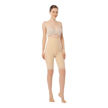 Variteks 222 Fermuarlı Liposuction Göğüs Altı ve Diz Üstü Korse Bej XL