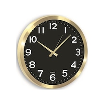 Time Gold Duvar Saati Altın