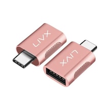 Usb 3.0 To Type-c Çevirici Dönüştürücü Otg Adaptör Rose Otgrg İkili