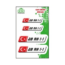Kan Grubu Iı Ab Rh - Beyaz Dörtlü Damla Etiket Standart 04127861