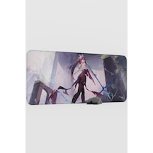 Rosaria Genshin Impact Anime Oyuncu V2 - 90x40 Xxl Gaming Mouse Pad Fare Altlığı