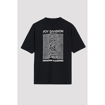 Adrift Joy Division Siyah Unisex Oversize Tişört T-shirt Siyah