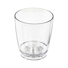 3 Litre Şeffaf Orkide Saksısı N3 Özel Drenajlı Alt Tabaklı Ø18-h17 En Sağlıklı Clear Akrilik Plastik