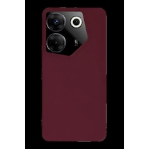 Tecno Camon 20 Pro 5g Kılıf First Silikon - Bordo