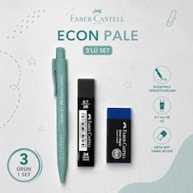 Faber-castell Econ Pale 0,7 Yeşil Versatil Kalem+0,7 Uç+orta Boy Sınav Silgisi