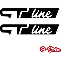 2 Adet Gt Line Oto Sticker Araba Kapı Sticker