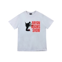 Stoned&Fame Bryan Adams Show Baskılı T-shirt Beyaz
