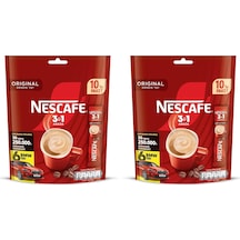 Nescafe 3ü1 Arada Original Granül Kahve 10'lu Paket 2 Adet Granül